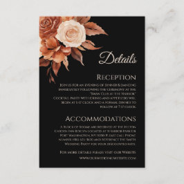 Vattenfärgshösten Elegance-Bröllop- Tilläggskort