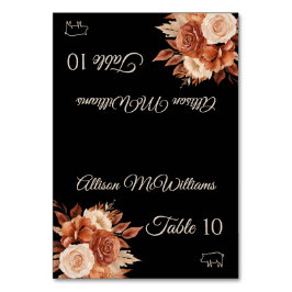 Vattenfärgshösten Elegance-Gris-ikon- Bordsnummer