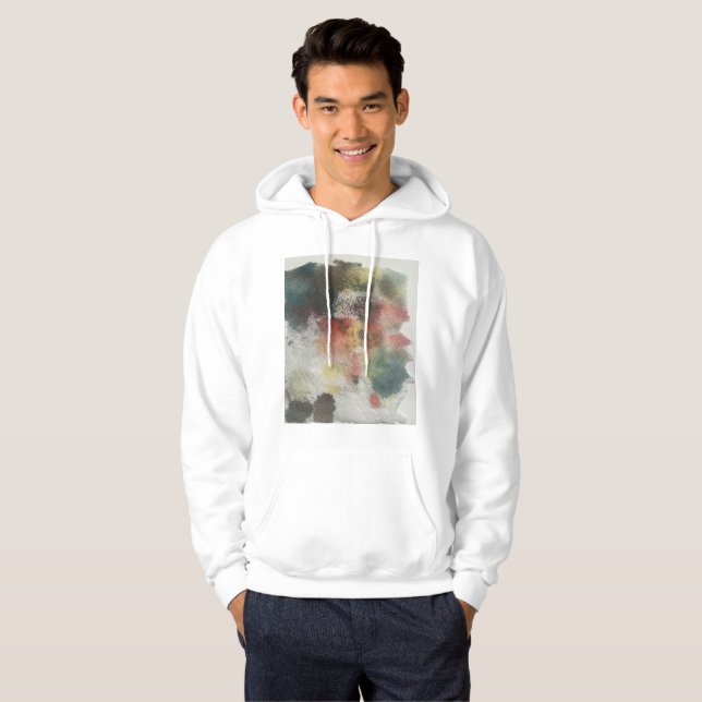 Vattenfärgshuva i sweatshirt (Hel framsida)