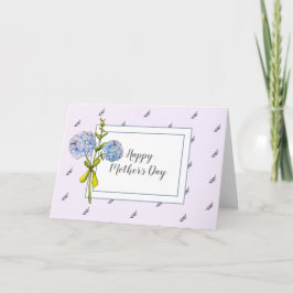 VattenfärgsHydrangea-kort Kort