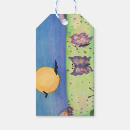 Vattenfärgsillustration Butterflies Kärlek par Presentetikett