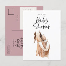 Vattenfärgsillustration för babydusch lila
