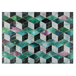 Vattenfärgsisometric med Guld och Marble Galaxy