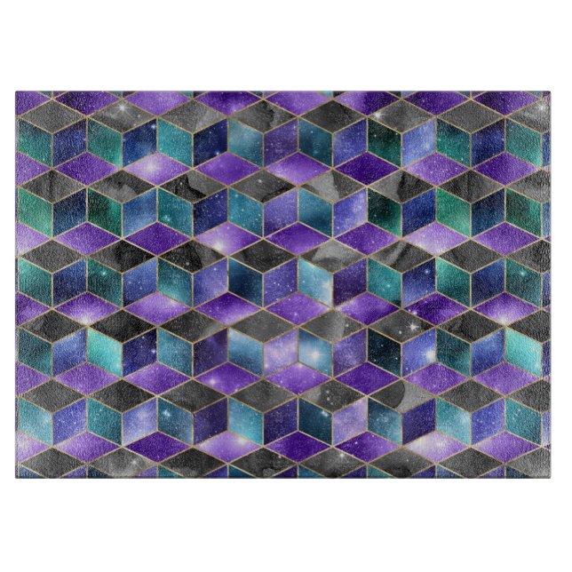 Vattenfärgsisometric med Guld och Marble Galaxy (Framsidan)