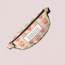 Vattenfärgsjuicy Ripe Peach Fruit Mönster Namn