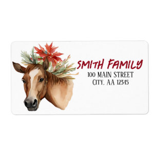 Vattenfärgsjulhorn Fraktsedel