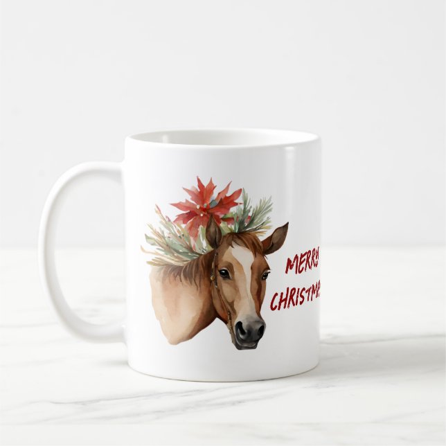 Vattenfärgsjulhorn Kaffemugg (Vänster)