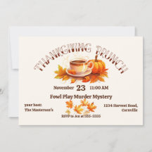 Vattenfärgskaffe Thanksgiving Brunch