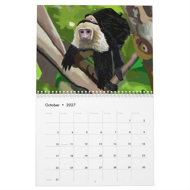 Vattenfärgskalender efter Island Art Bocas Kalender (Oct 2027)
