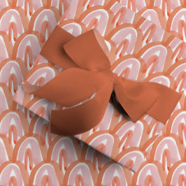 Vattenfärgskalor i rött presentpapper