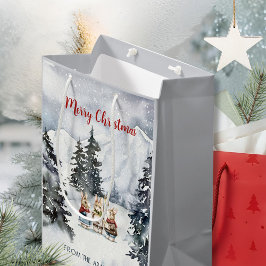 Vattenfärgskanin Carolers Cottagecore
