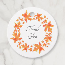 Vattenfärgskarta Löv Utandning Gåvor Etiketter