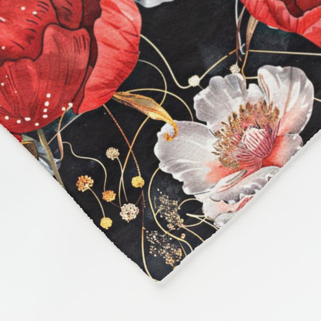 Vattenfärgskisserade mönster av härlig fleecefilt (Hörn)