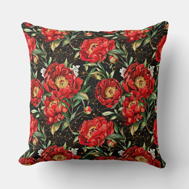 Vattenfärgskisserade mönster av härlig kudde (Framsida)