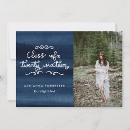 Vattenfärgsklass för 2016 skriptfoto Student Inbjudningar