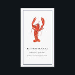 Vattenfärgskock, restaurangkock, affärskort visitkort<br><div class="desc">Gör ett underbart intryck med den här eleganten,  snyggten,  vattenfärgen affärskort med hand plockade vattenfärgsröd hummer med marinblå gräns på skarp vit bakgrund. Perfekt för matrestaurang,  restaurangchef,  kock,  catering. Alla textstorlekar stil,  färg,  kan ändras för att passa dina behov</div>