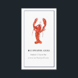 Vattenfärgskock, restaurangkock, affärskort visitkort<br><div class="desc">Gör ett underbart intryck med den här eleganten,  snyggten,  vattenfärgen affärskort med hand plockade vattenfärgsröd hummer med marinblå gräns på skarp vit bakgrund. Perfekt för matrestaurang,  restaurangchef,  kock,  catering. Alla textstorlekar stil,  färg,  kan ändras för att passa dina behov</div>