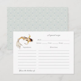 vattenfärgskoi-fiskrecept tack kort