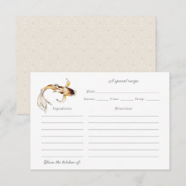 vattenfärgskoi-fiskrecept tack kort