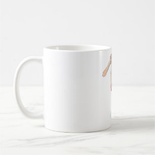 Vattenfärgskonst för rosekungsfiskar kaffemugg