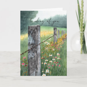 Vattenfärgskonst gratulationskort, blomster, tomt kort