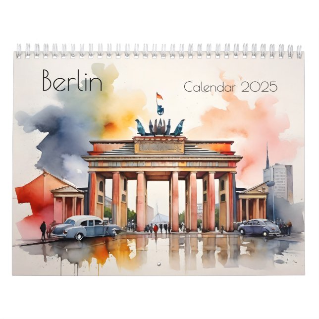 Vattenfärgskonst i Berlin Kalender (Omslag)