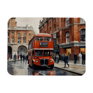 Vattenfärgskonst i London Magnet