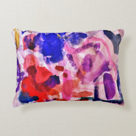 Vattenfärgskonst Prydnadskudde