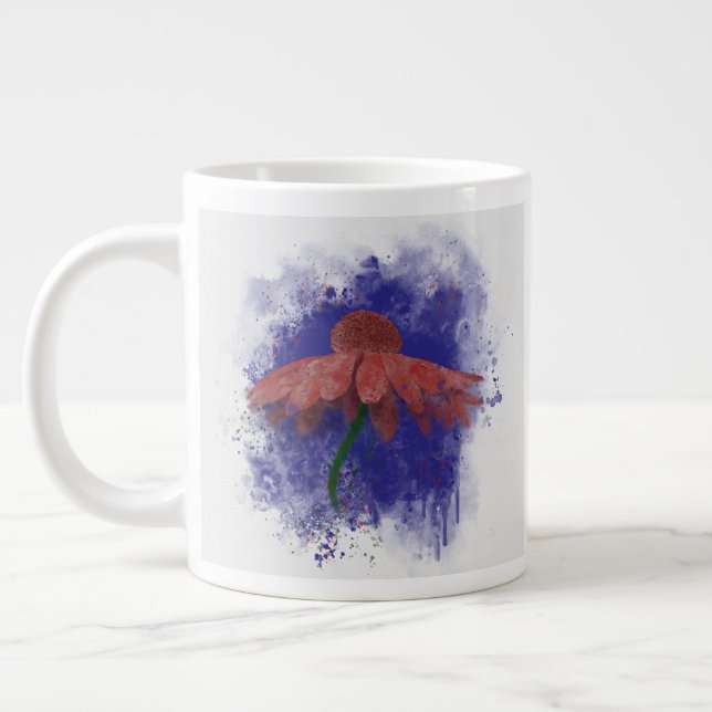 Vattenfärgskontur Jumbo Mugg (Vänster)