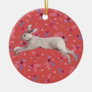 Vattenfärgskorpa Julgransprydnad Keramik