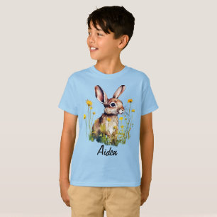 Vattenfärgskorpa mellan Gula blommor T Shirt