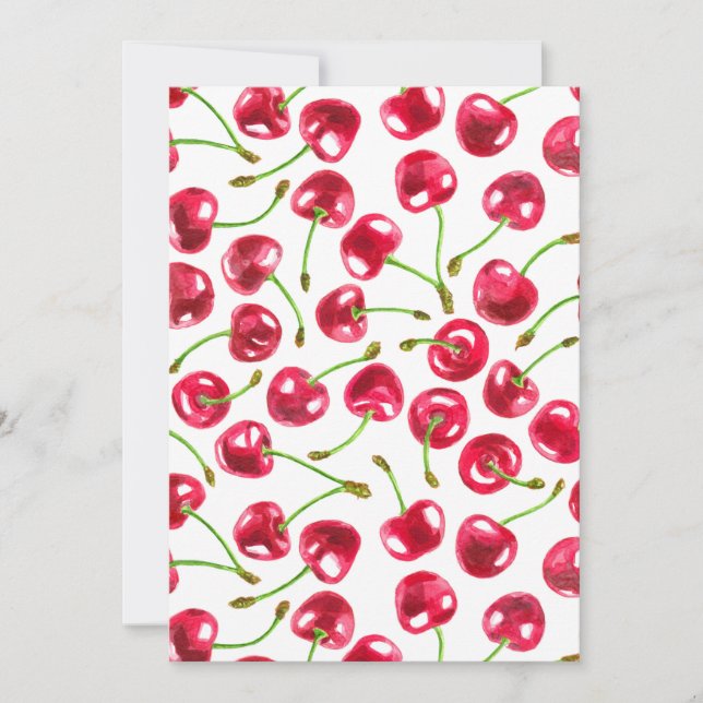 Vattenfärgskörsbär mönster (Framsida)