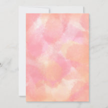 Vattenfärgskort för rosa och Orange
