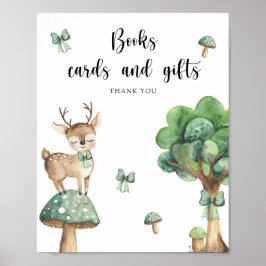 Vattenfärgskort Hjort - bokar-kort och-presenter p Poster