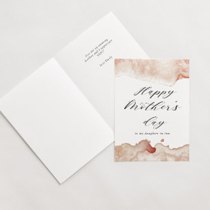 vattenfärgskort stänk lycklig mors dag kort