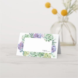 Vattenfärgskort Succulent Namn Place Cards Placeringskort