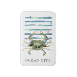 VATTENFÄRGSKRAB, BLUE CRAB, BALLAD, OCEAN CITY BADRUMSMATTA