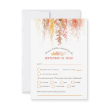 Vattenfärgskrascade får brun orange bröllop