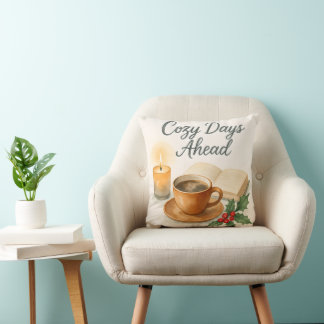 Vattenfärgskuddfilt Cozy Days Ahead Kudde