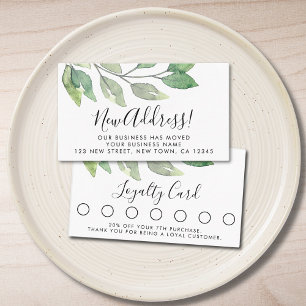 Vattenfärgskund Lojalitetskort