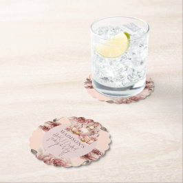 Vattenfärgskustom bröllops hög tea shower underlägg papper