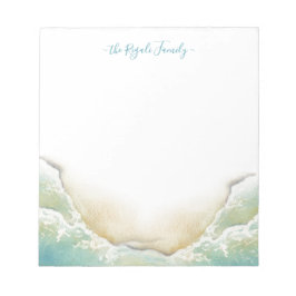 Vattenfärgskuststativ för kuststrand anteckningsblock