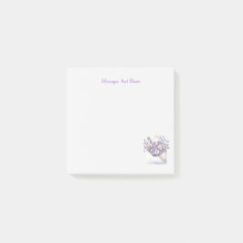 Vattenfärgskuvert - Blommigt Post-it Block