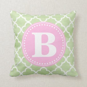 Vattenfärgskvatrofoil enligt Preppy, specialdesign Kudde