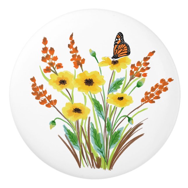 Vattenfärgslådor 07 Anpassningsbar Keramisk knopp (Framsidan)