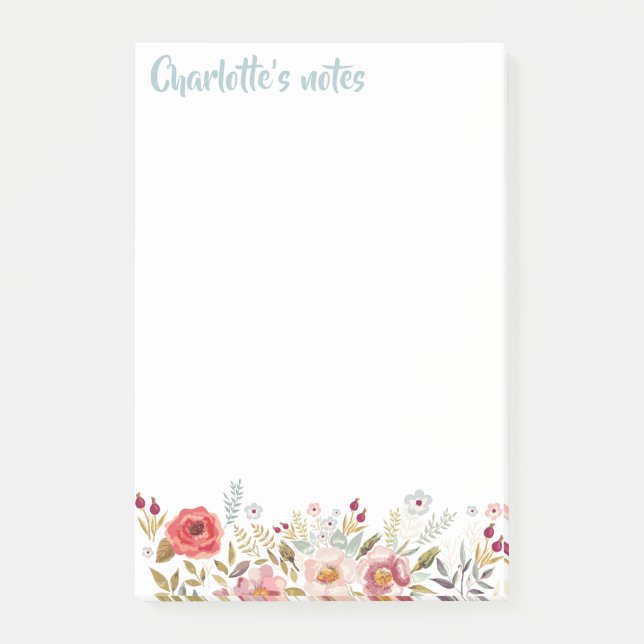 Vattenfärgslådor 4 x 6 Anteckningar efter klicknin Post-it Block (Framsida)