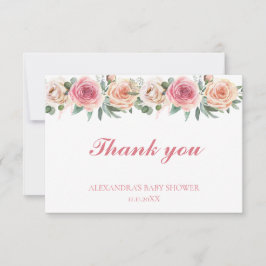 Vattenfärgslådor Babykläder, Tack Kort