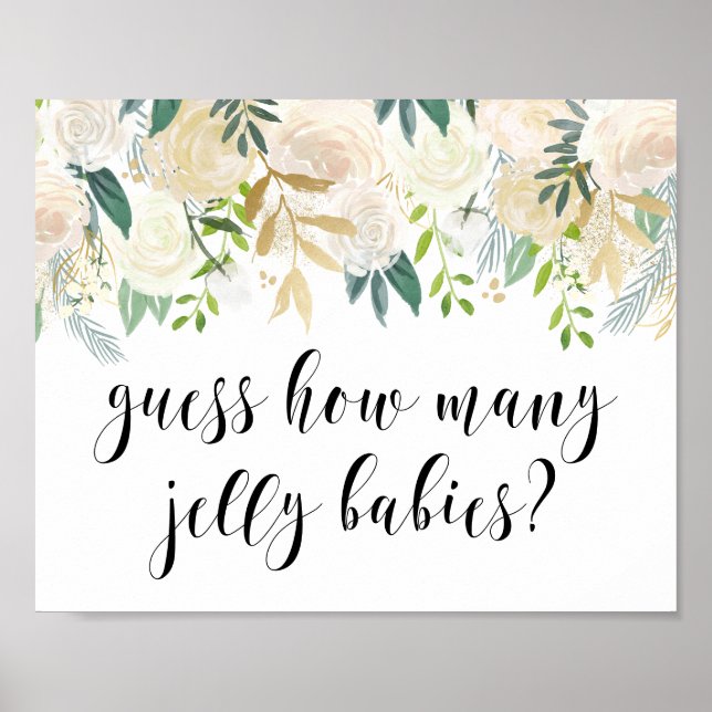 Vattenfärgslådor med guldfärgad babystövel poster (Framsidan)