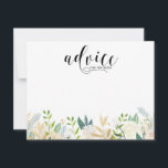 Vattenfärgslådor med guldfärgat oljerådkort rådkort<br><div class="desc">Elegant- och vismkort med vattenfärgat blommönster med faux guld foil och faux guld glitter accents - det finns ingen egentlig folie från guld eller glitter. Blommigtens rådgivningskort är perfekt för händelser i vår. Texten är dyster för "råd till bruden",  "råd till paret",  "råd till föräldrarna" och så mycket mer.</div>