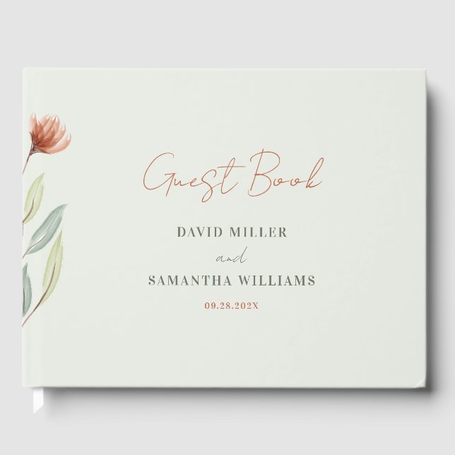 Vattenfärgslådor Pastellkrita, Grönt Gästböcker (Framsida)